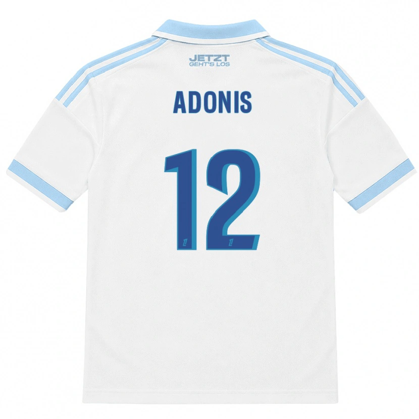 Danxen Børn Erwan Adonis #12 Lys Himmelblå Hvid Rød Udebane Spillertrøjer 2026/27 Trøje T-Shirt