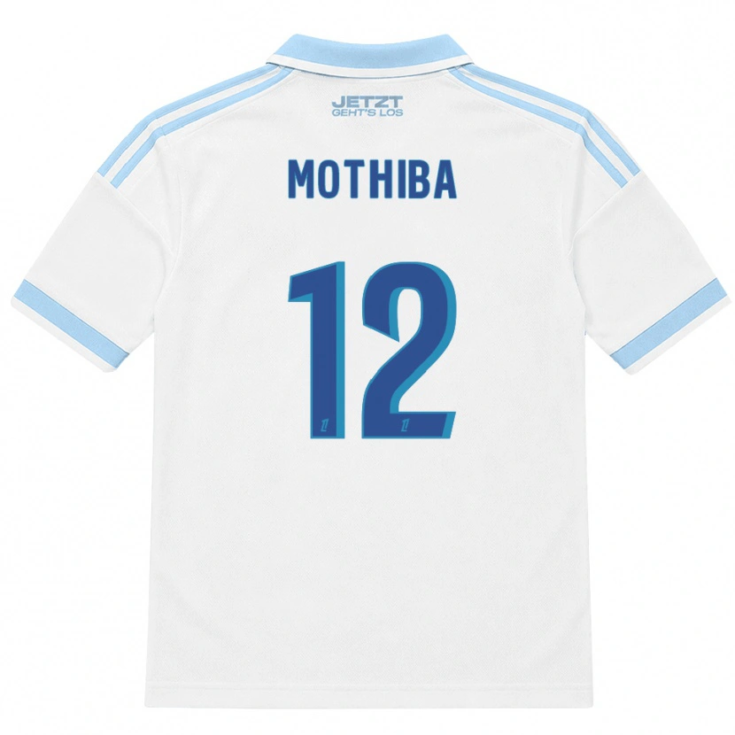 Danxen Børn Lebo Mothiba #12 Lys Himmelblå Hvid Rød Udebane Spillertrøjer 2026/27 Trøje T-Shirt