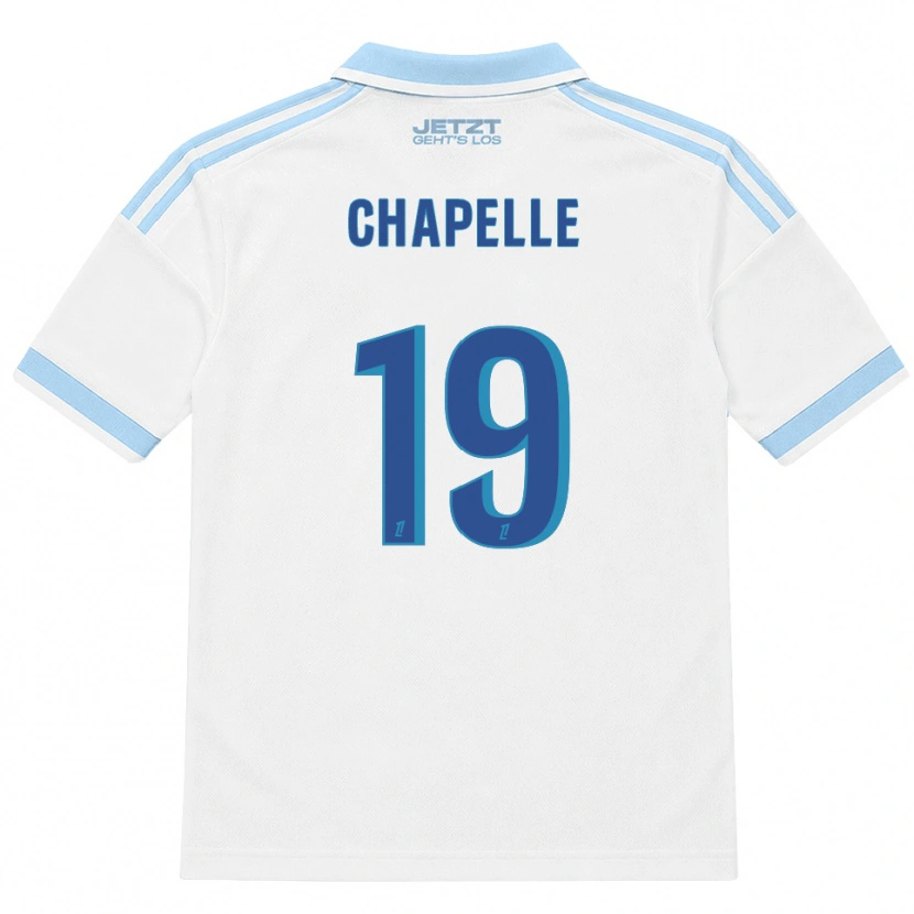Danxen Børn Kenza Chapelle #19 Lys Himmelblå Hvid Rød Udebane Spillertrøjer 2026/27 Trøje T-Shirt