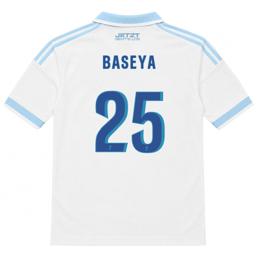 Danxen Børn Steven Baseya #25 Lys Himmelblå Hvid Rød Udebane Spillertrøjer 2026/27 Trøje T-Shirt