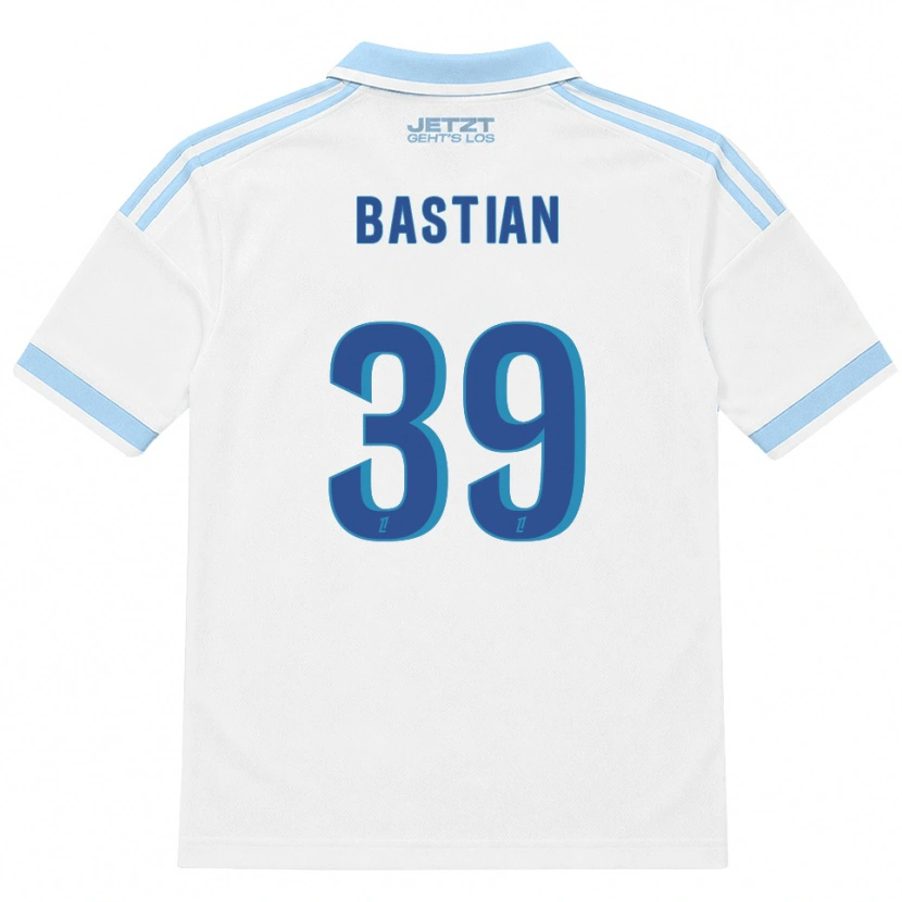 Danxen Børn Maxime Bastian #39 Lys Himmelblå Hvid Rød Udebane Spillertrøjer 2026/27 Trøje T-Shirt
