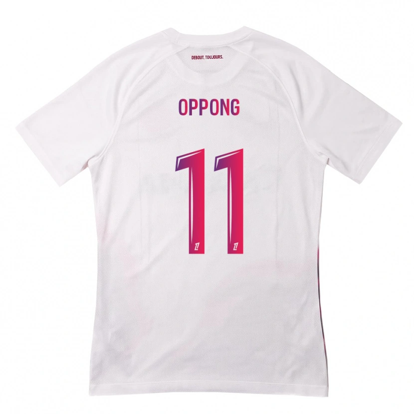 Danxen Børn Sion Oppong #11 Hvid Pink Lilla Udebane Spillertrøjer 2026/27 Trøje T-Shirt