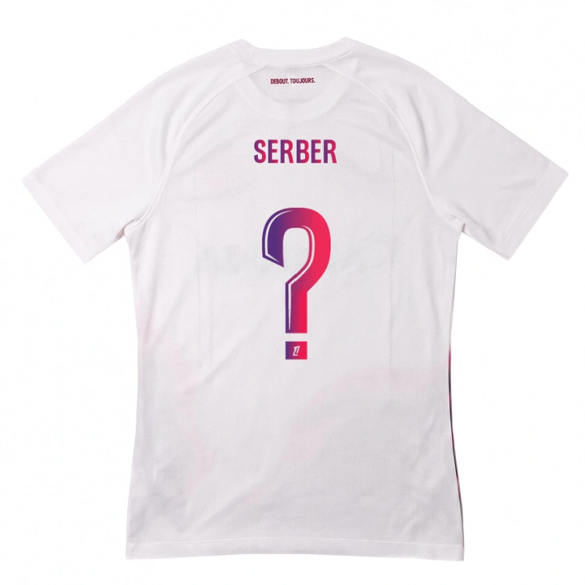 Danxen Børn Kléri Serber #0 Hvid Pink Lilla Udebane Spillertrøjer 2026/27 Trøje T-Shirt