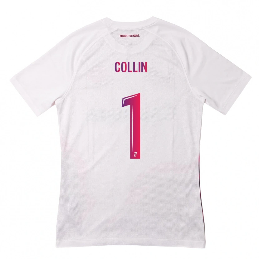 Danxen Børn Théo Collin #1 Hvid Pink Lilla Udebane Spillertrøjer 2026/27 Trøje T-Shirt