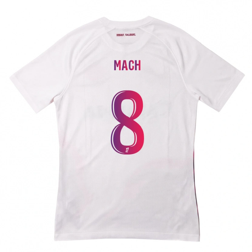 Danxen Børn Mattéo Mach #8 Hvid Pink Lilla Udebane Spillertrøjer 2026/27 Trøje T-Shirt