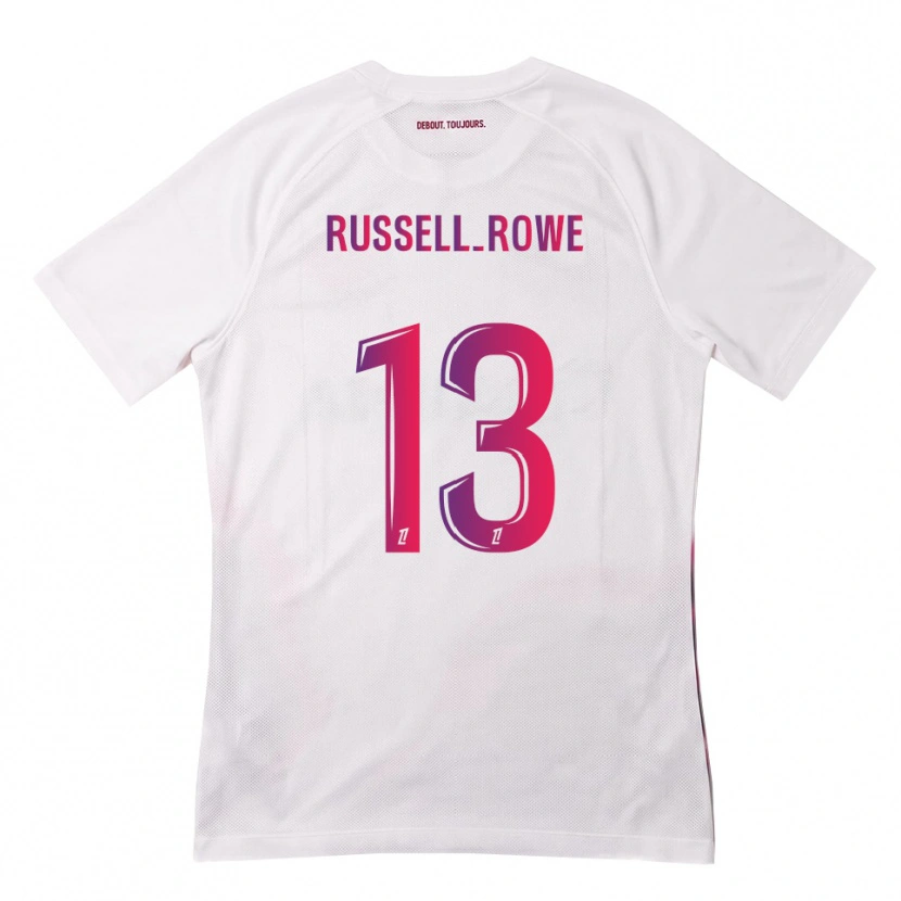 Danxen Børn Jacen Russell-Rowe #13 Hvid Pink Lilla Udebane Spillertrøjer 2026/27 Trøje T-Shirt