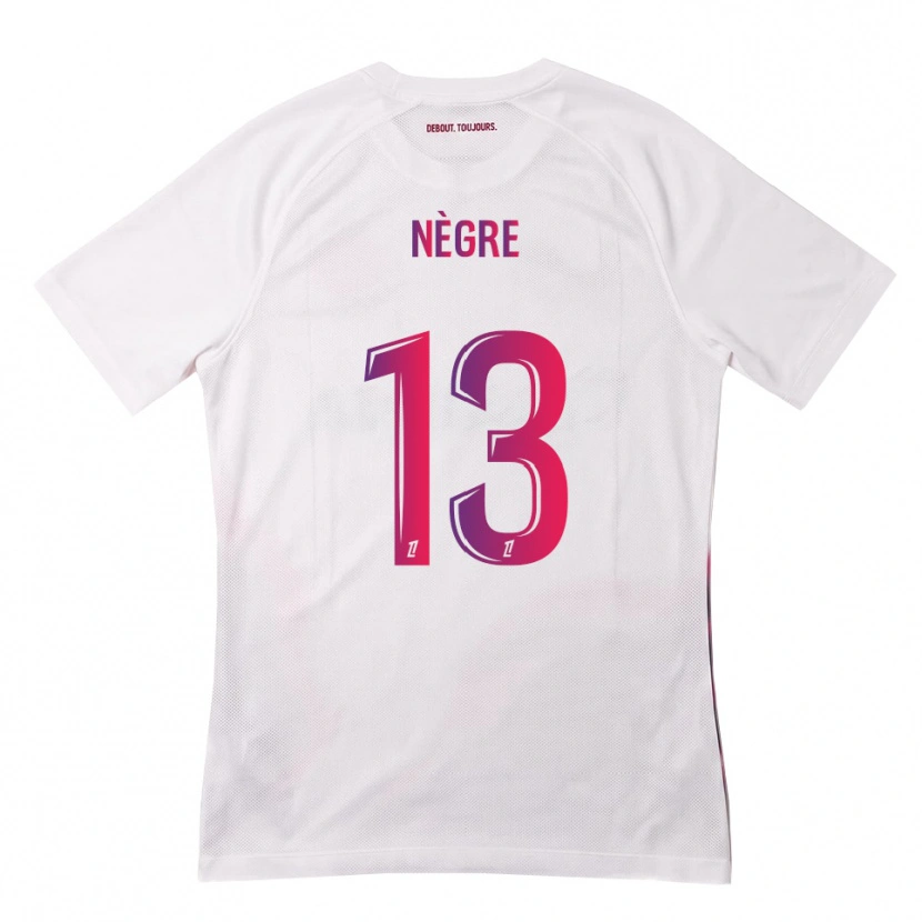 Danxen Børn Thibo Nègre #13 Hvid Pink Lilla Udebane Spillertrøjer 2026/27 Trøje T-Shirt