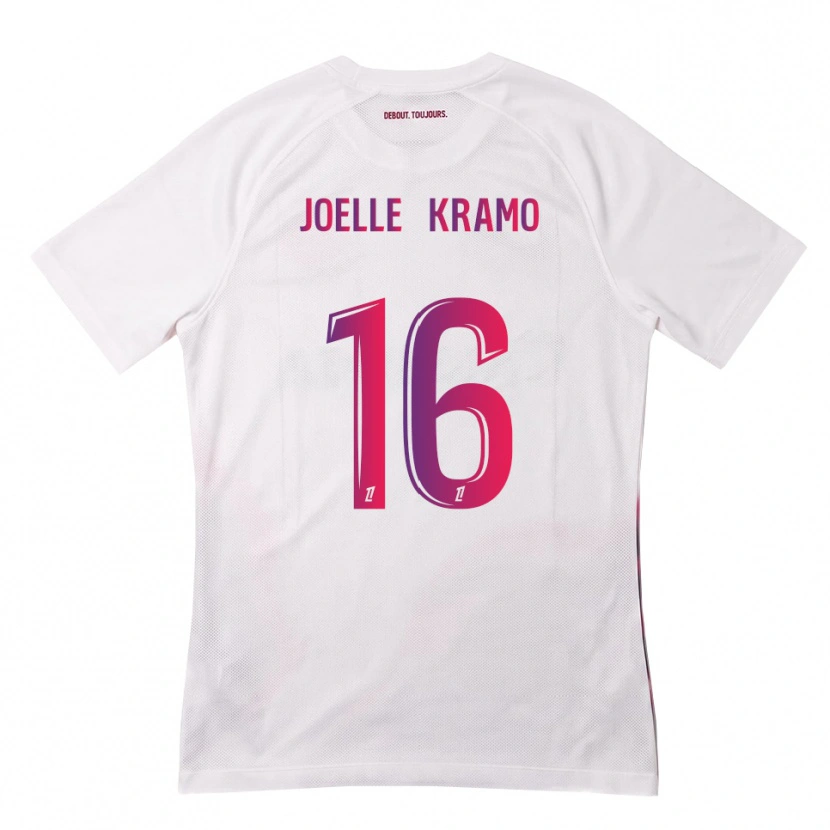 Danxen Børn Marie Joelle Kramo #16 Hvid Pink Lilla Udebane Spillertrøjer 2026/27 Trøje T-Shirt