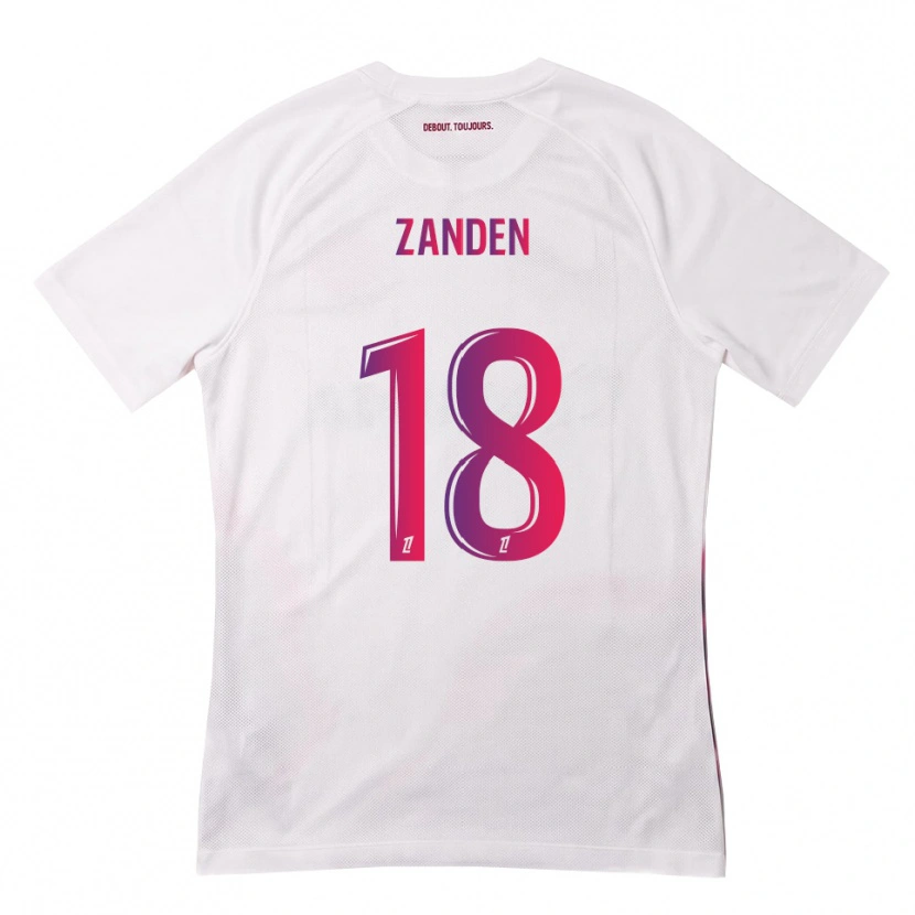 Danxen Børn Oliver Zandén #18 Hvid Pink Lilla Udebane Spillertrøjer 2026/27 Trøje T-Shirt