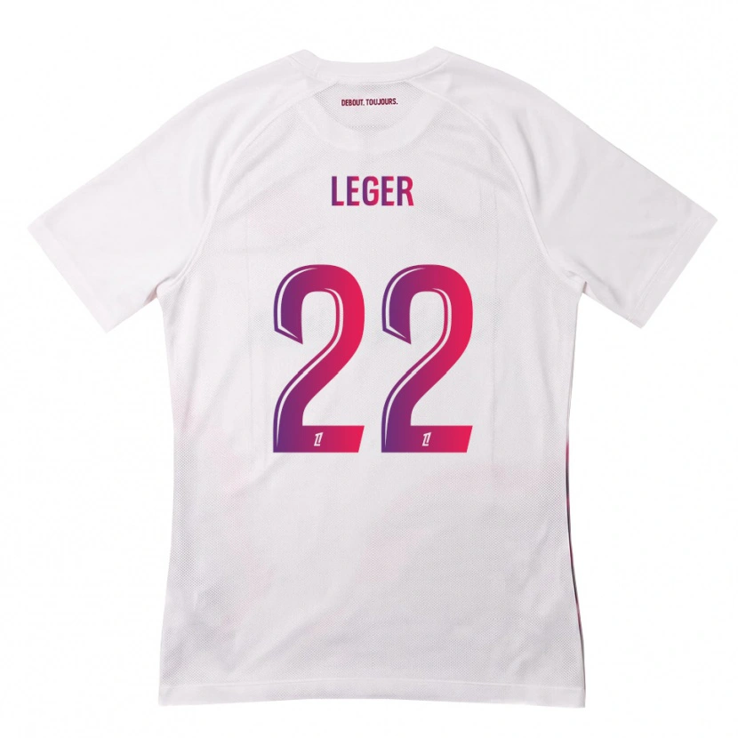 Danxen Børn Christelle Léger #22 Hvid Pink Lilla Udebane Spillertrøjer 2026/27 Trøje T-Shirt