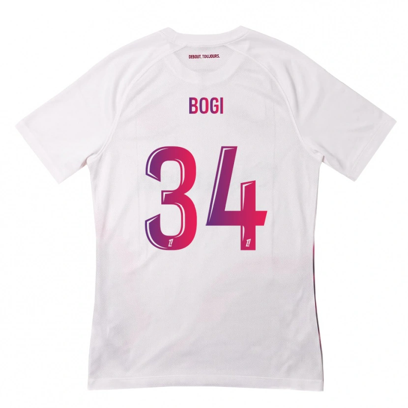 Danxen Børn Fiona Bogi #34 Hvid Pink Lilla Udebane Spillertrøjer 2026/27 Trøje T-Shirt