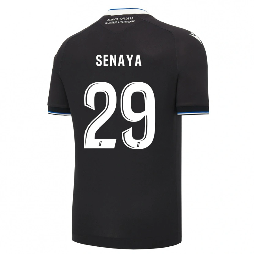 Danxen Børn Marvin Senaya #29 Sort Blå Hvid Udebane Spillertrøjer 2026/27 Trøje T-Shirt