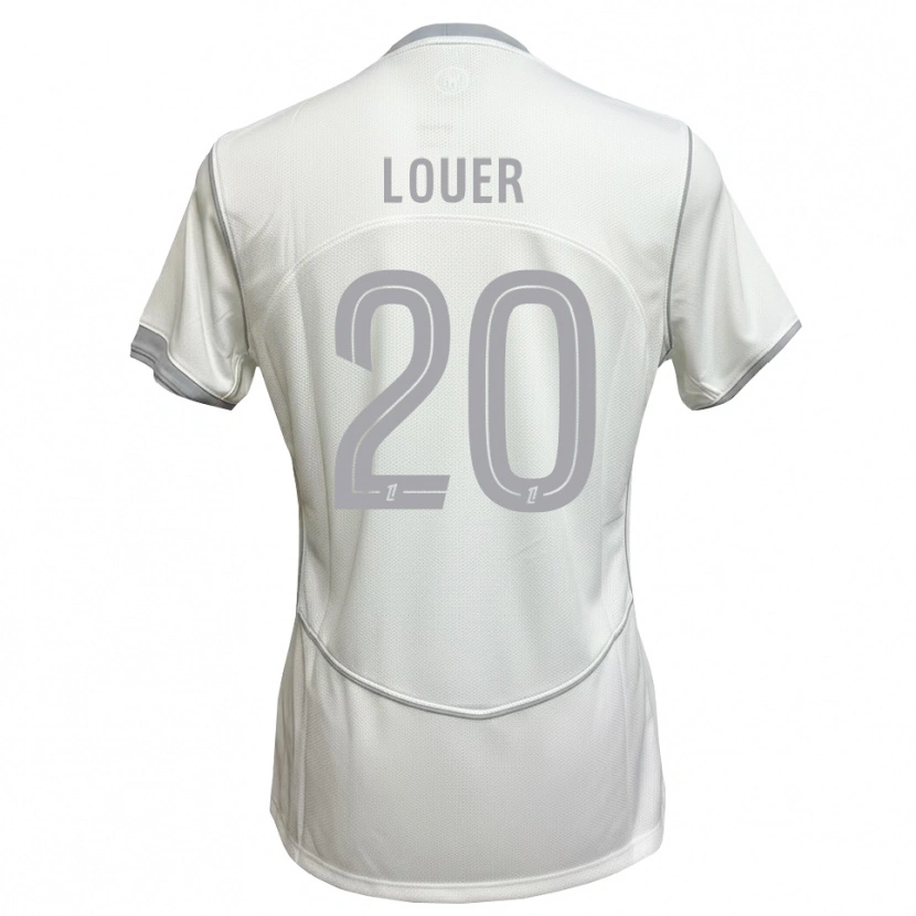Danxen Børn Marius Louër #20 Hvid Grå Udebane Spillertrøjer 2026/27 Trøje T-Shirt