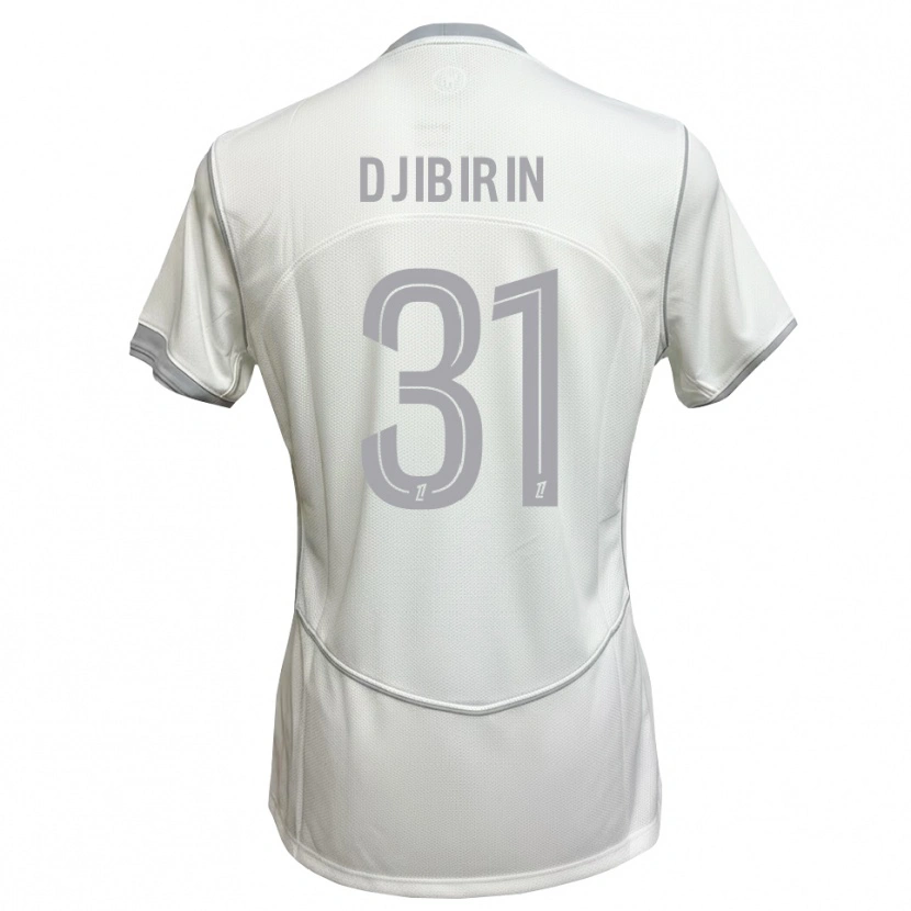 Danxen Børn Harouna Djibirin #31 Hvid Grå Udebane Spillertrøjer 2026/27 Trøje T-Shirt