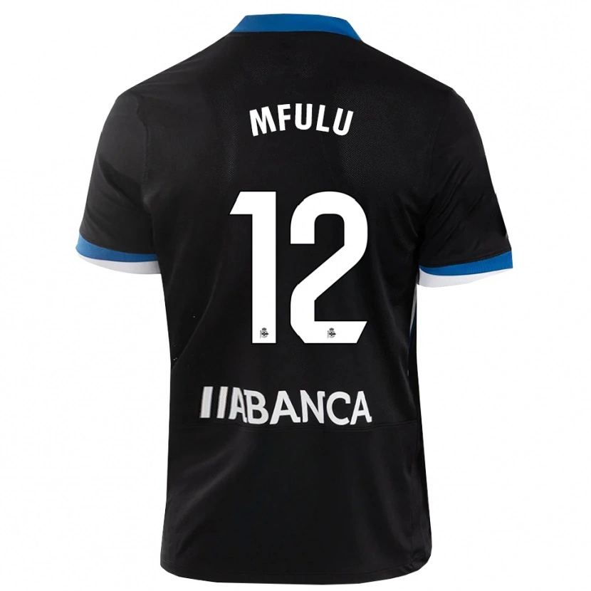 Danxen Børn Nuke Mfulu #12 Sort Blå Hvid Udebane Spillertrøjer 2026/27 Trøje T-Shirt