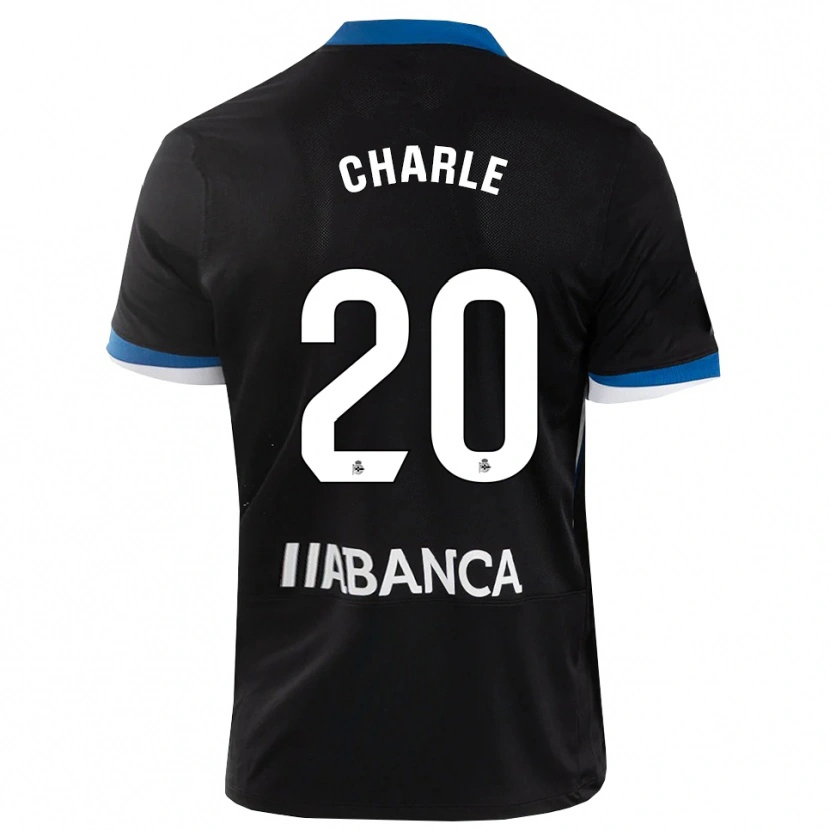 Danxen Børn Marta Charle #20 Sort Blå Hvid Udebane Spillertrøjer 2026/27 Trøje T-Shirt