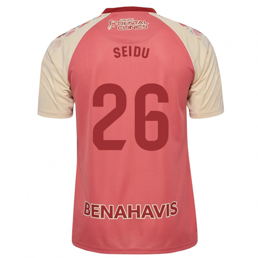 Danxen Børn Abubakar Seidu #26 Lys Pink Rød Blå Udebane Spillertrøjer 2026/27 Trøje T-Shirt