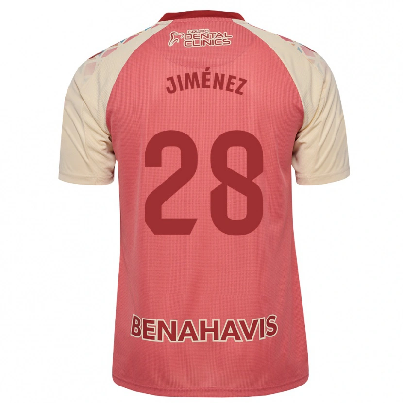 Danxen Børn Alberto Jiménez #28 Lys Pink Rød Blå Udebane Spillertrøjer 2026/27 Trøje T-Shirt