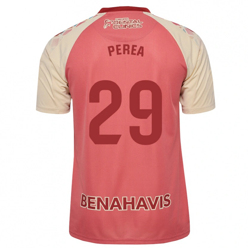Danxen Børn Gorka Perea #29 Lys Pink Rød Blå Udebane Spillertrøjer 2026/27 Trøje T-Shirt