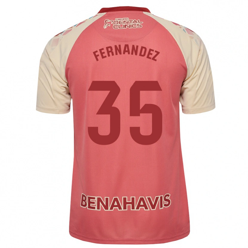 Danxen Børn Inés Fernández #35 Lys Pink Rød Blå Udebane Spillertrøjer 2026/27 Trøje T-Shirt