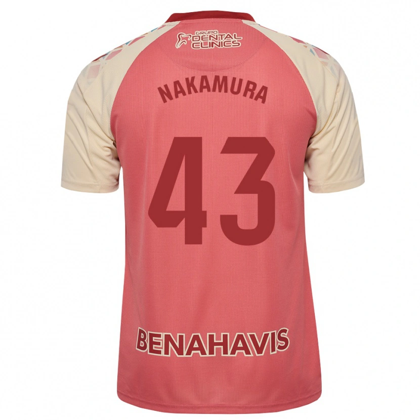 Danxen Børn Mare Nakamura #43 Lys Pink Rød Blå Udebane Spillertrøjer 2026/27 Trøje T-Shirt