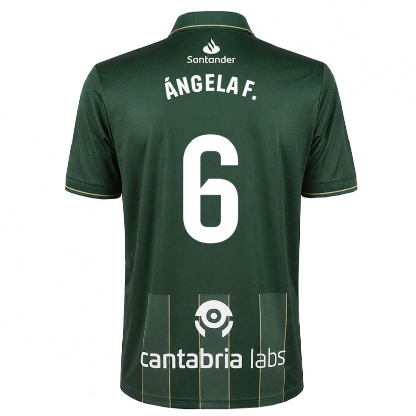 Danxen Børn Ángela Fernández Fraile #6 Mørk Skifergrå Hvid Udebane Spillertrøjer 2026/27 Trøje T-Shirt