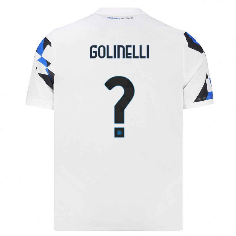 Danxen Børn Martino Golinelli #0 Hvid Rød Blå Udebane Spillertrøjer 2026/27 Trøje T-Shirt