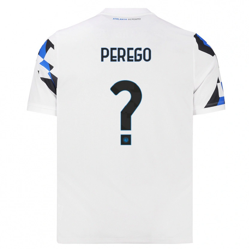 Danxen Børn Riccardo Perego #0 Hvid Rød Blå Udebane Spillertrøjer 2026/27 Trøje T-Shirt