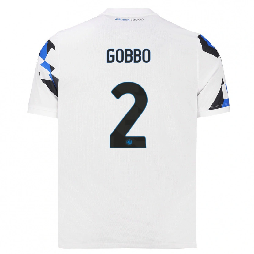 Danxen Børn Luca Gobbo #2 Hvid Rød Blå Udebane Spillertrøjer 2026/27 Trøje T-Shirt
