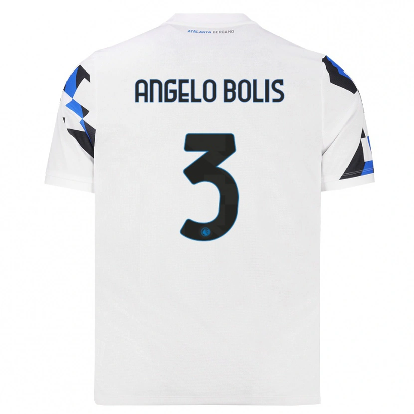 Danxen Børn Tommaso Angelo Bolis #3 Hvid Rød Blå Udebane Spillertrøjer 2026/27 Trøje T-Shirt