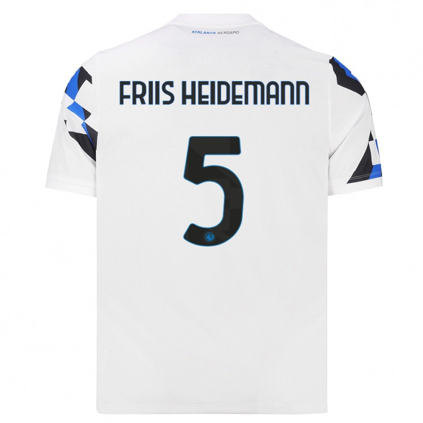 Danxen Børn Lukas Friis Heidemann #5 Hvid Rød Blå Udebane Spillertrøjer 2026/27 Trøje T-Shirt