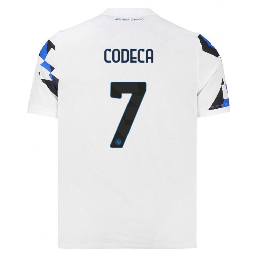 Danxen Børn Bianca Codeca #7 Hvid Rød Blå Udebane Spillertrøjer 2026/27 Trøje T-Shirt
