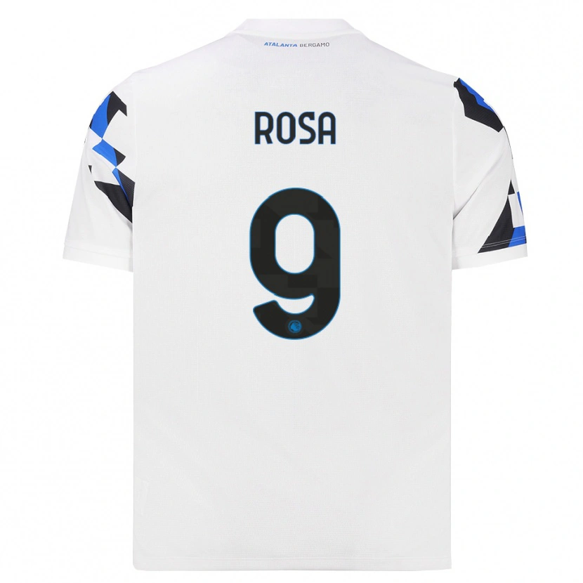 Danxen Børn Alessio Rosa #9 Hvid Rød Blå Udebane Spillertrøjer 2026/27 Trøje T-Shirt