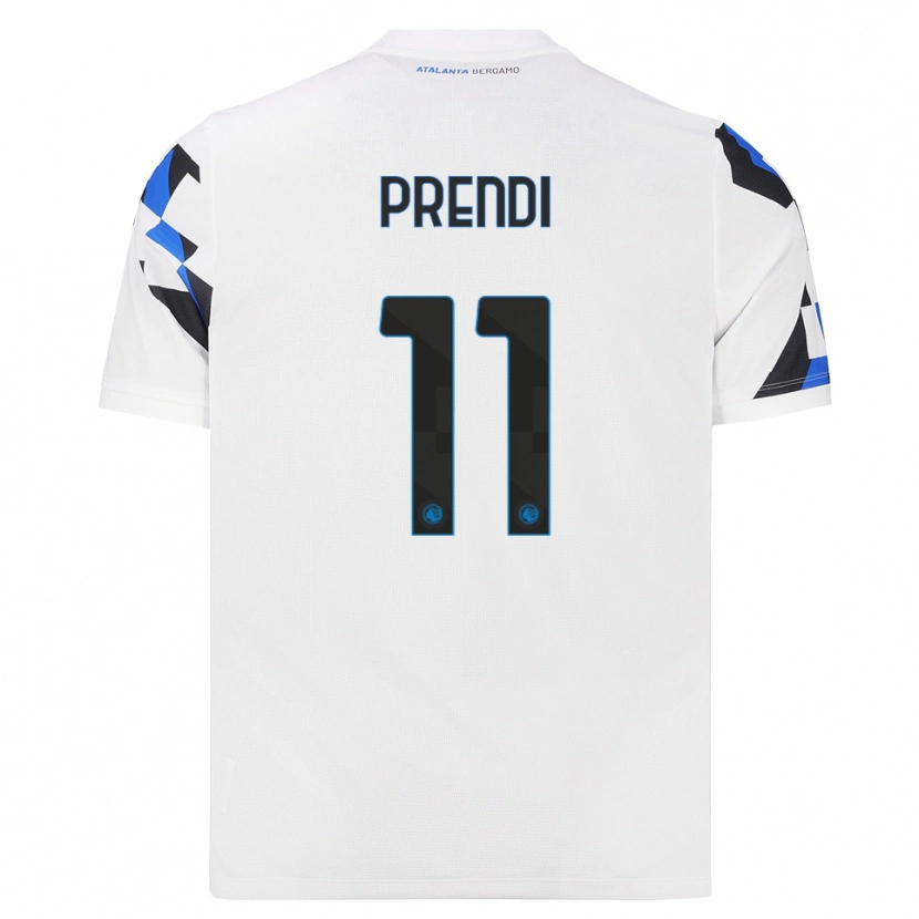 Danxen Børn Samuel Prendi #11 Hvid Rød Blå Udebane Spillertrøjer 2026/27 Trøje T-Shirt