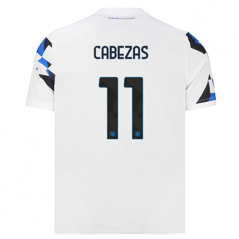 Danxen Børn Bryan Cabezas #11 Hvid Rød Blå Udebane Spillertrøjer 2026/27 Trøje T-Shirt