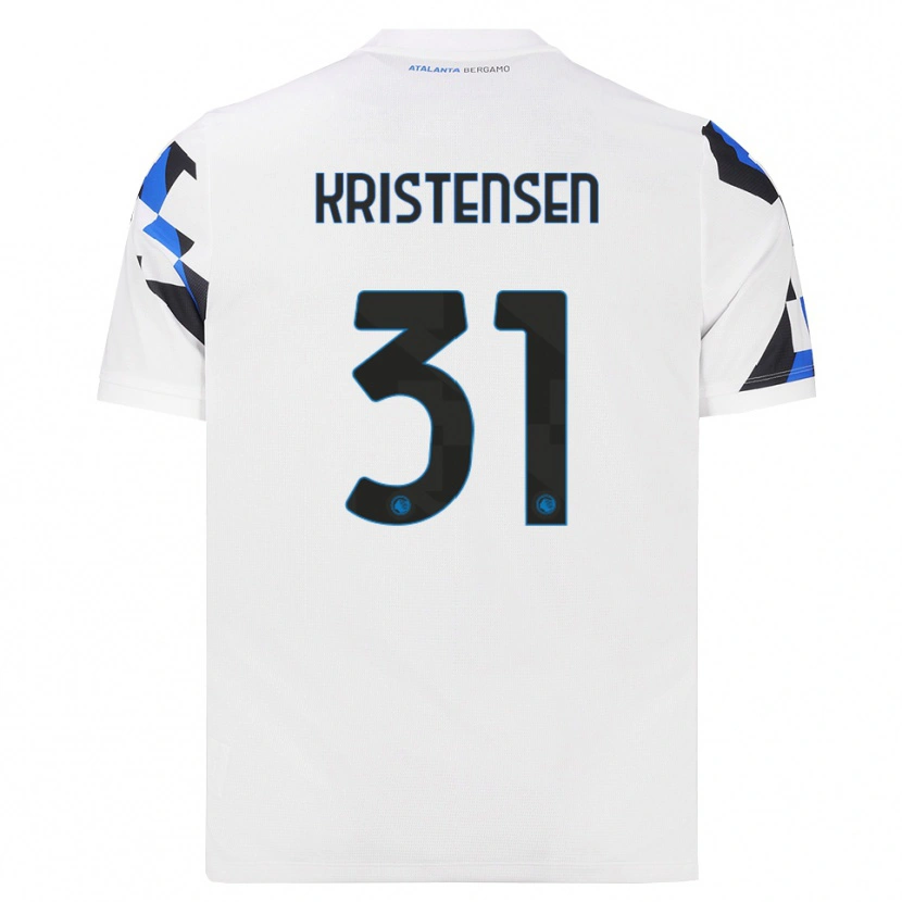 Danxen Børn Thomas Kristensen #31 Hvid Rød Blå Udebane Spillertrøjer 2026/27 Trøje T-Shirt