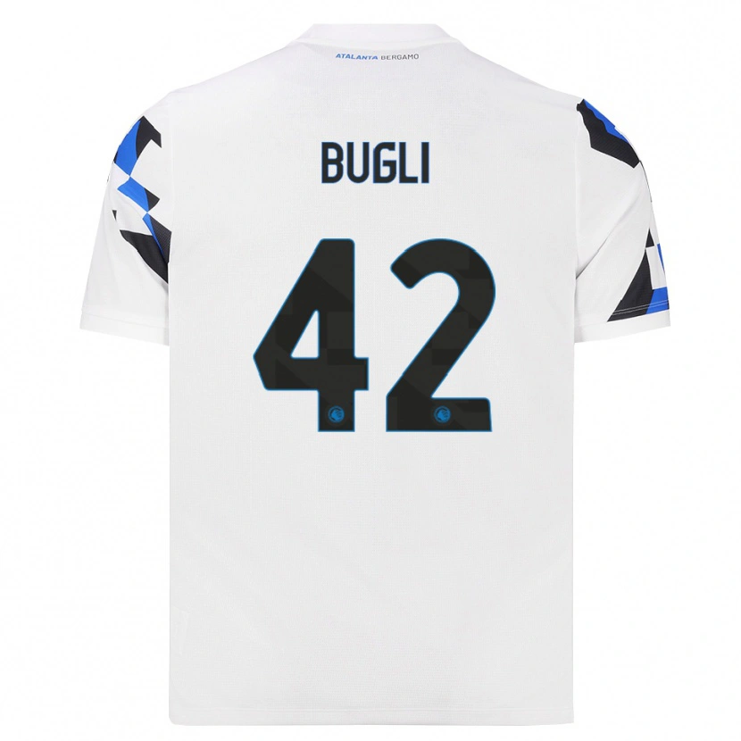 Danxen Børn Gabriel Bugli #42 Hvid Rød Blå Udebane Spillertrøjer 2026/27 Trøje T-Shirt
