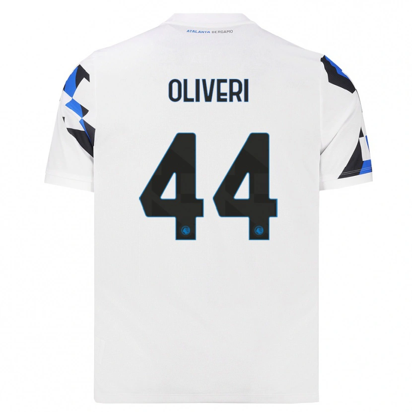 Danxen Børn Andrea Oliveri #44 Hvid Rød Blå Udebane Spillertrøjer 2026/27 Trøje T-Shirt
