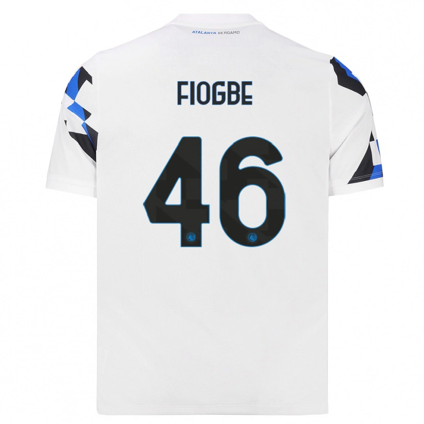 Danxen Børn Candas Fiogbe #46 Hvid Rød Blå Udebane Spillertrøjer 2026/27 Trøje T-Shirt