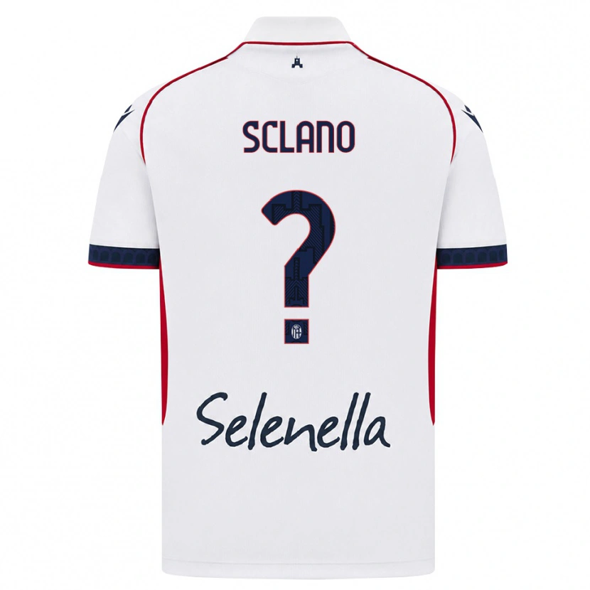 Danxen Børn Saymon Sclano #0 Hvid Rød Kongelig Blå Udebane Spillertrøjer 2026/27 Trøje T-Shirt
