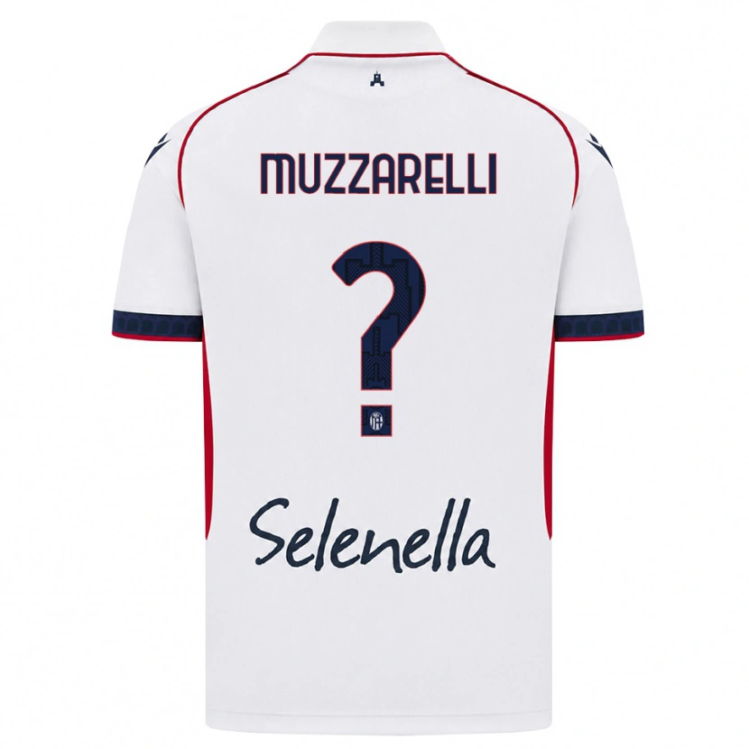 Danxen Børn Lorenzo Muzzarelli #0 Hvid Rød Kongelig Blå Udebane Spillertrøjer 2026/27 Trøje T-Shirt