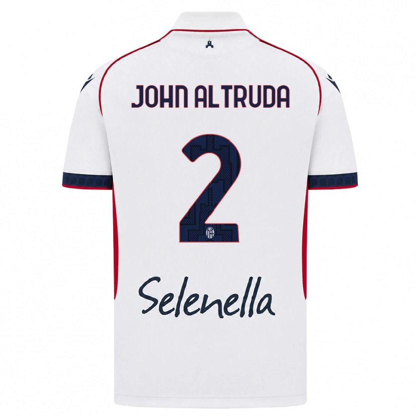 Danxen Børn Alessandro John Altruda #2 Hvid Rød Kongelig Blå Udebane Spillertrøjer 2026/27 Trøje T-Shirt