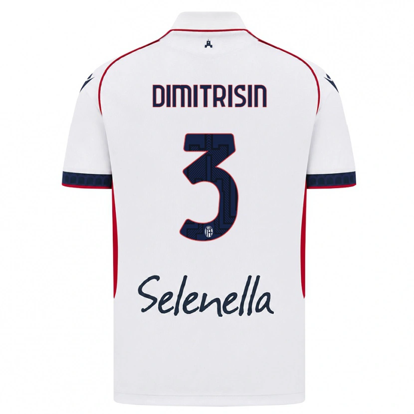Danxen Børn Danila Dimitrișin #3 Hvid Rød Kongelig Blå Udebane Spillertrøjer 2026/27 Trøje T-Shirt