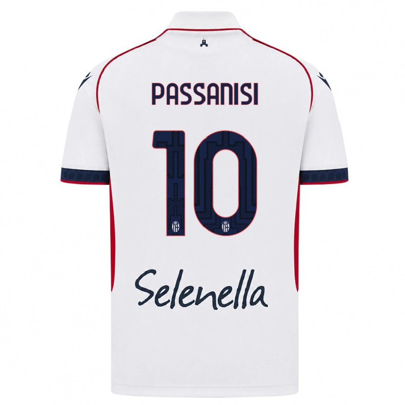 Danxen Børn Fernando Passanisi #10 Hvid Rød Kongelig Blå Udebane Spillertrøjer 2026/27 Trøje T-Shirt
