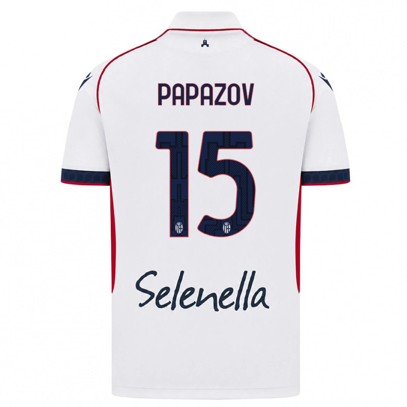 Danxen Børn Dimitar Papazov #15 Hvid Rød Kongelig Blå Udebane Spillertrøjer 2026/27 Trøje T-Shirt