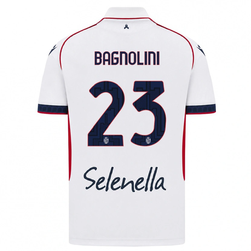 Danxen Børn Nicola Bagnolini #23 Hvid Rød Kongelig Blå Udebane Spillertrøjer 2026/27 Trøje T-Shirt