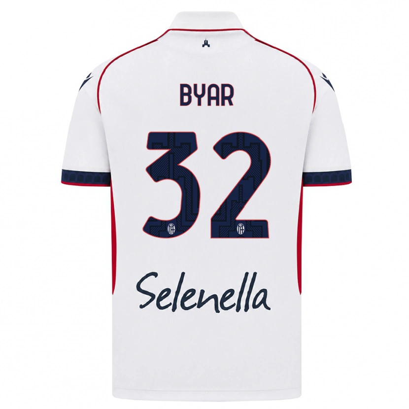 Danxen Børn Naïm Byar #32 Hvid Rød Kongelig Blå Udebane Spillertrøjer 2026/27 Trøje T-Shirt