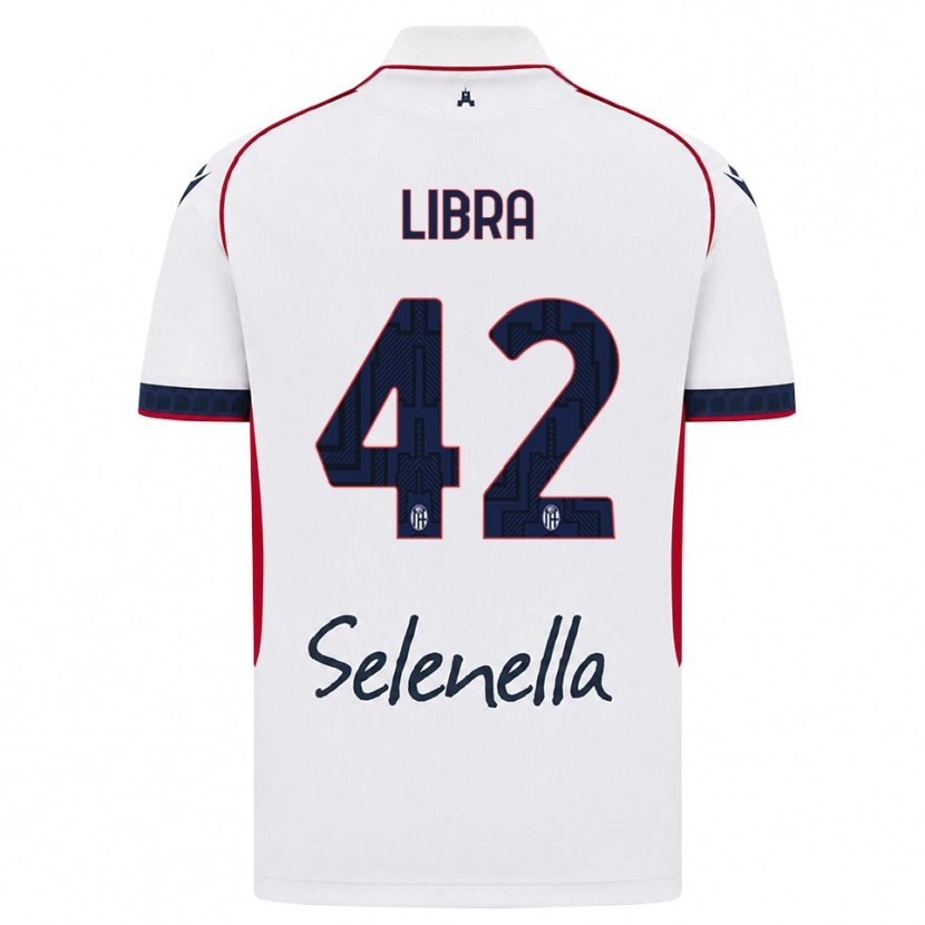 Danxen Børn Marco Libra #42 Hvid Rød Kongelig Blå Udebane Spillertrøjer 2026/27 Trøje T-Shirt