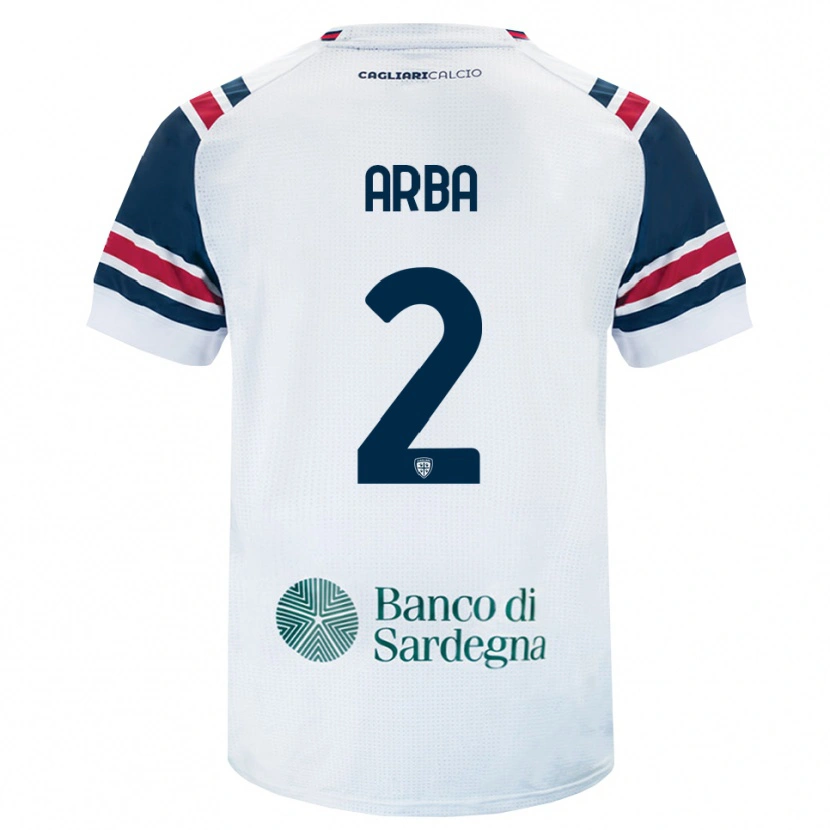Danxen Børn Federico Arba #2 Hvid Rød Grøn Udebane Spillertrøjer 2026/27 Trøje T-Shirt