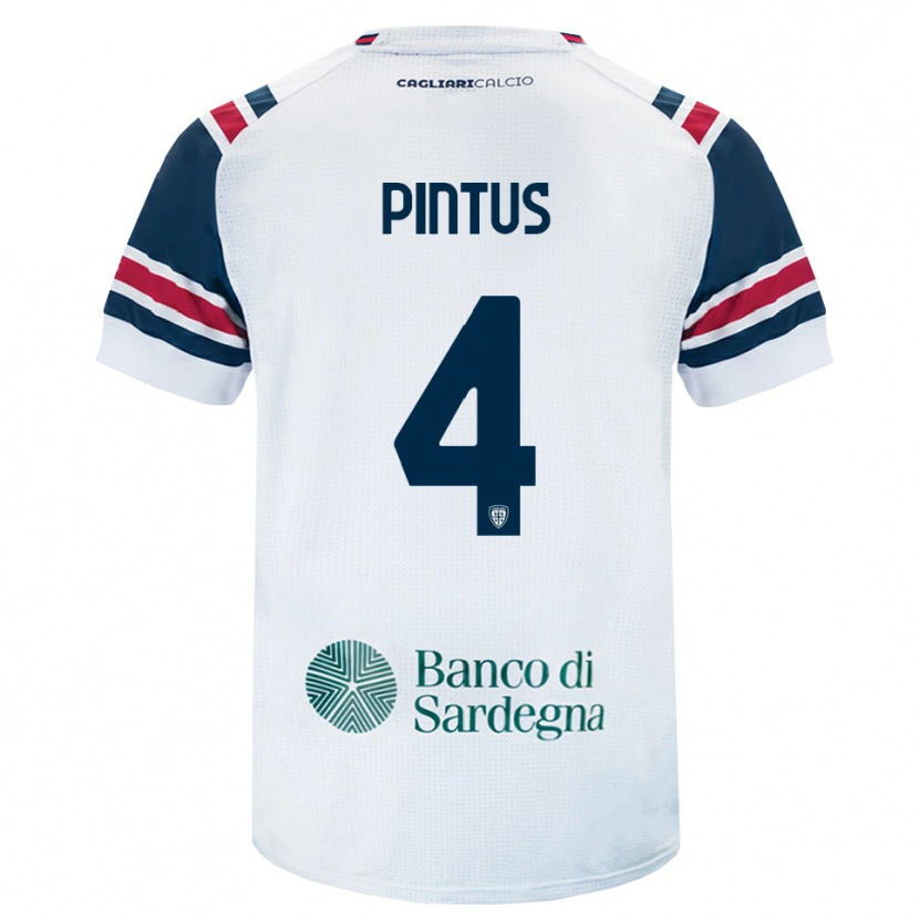 Danxen Børn Luca Pintus #4 Hvid Rød Grøn Udebane Spillertrøjer 2026/27 Trøje T-Shirt